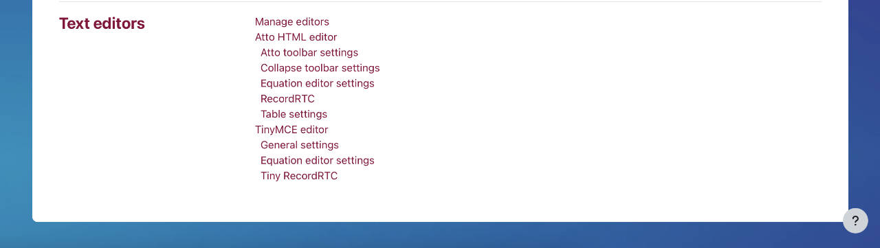 RecordRTC settings in Text Editors