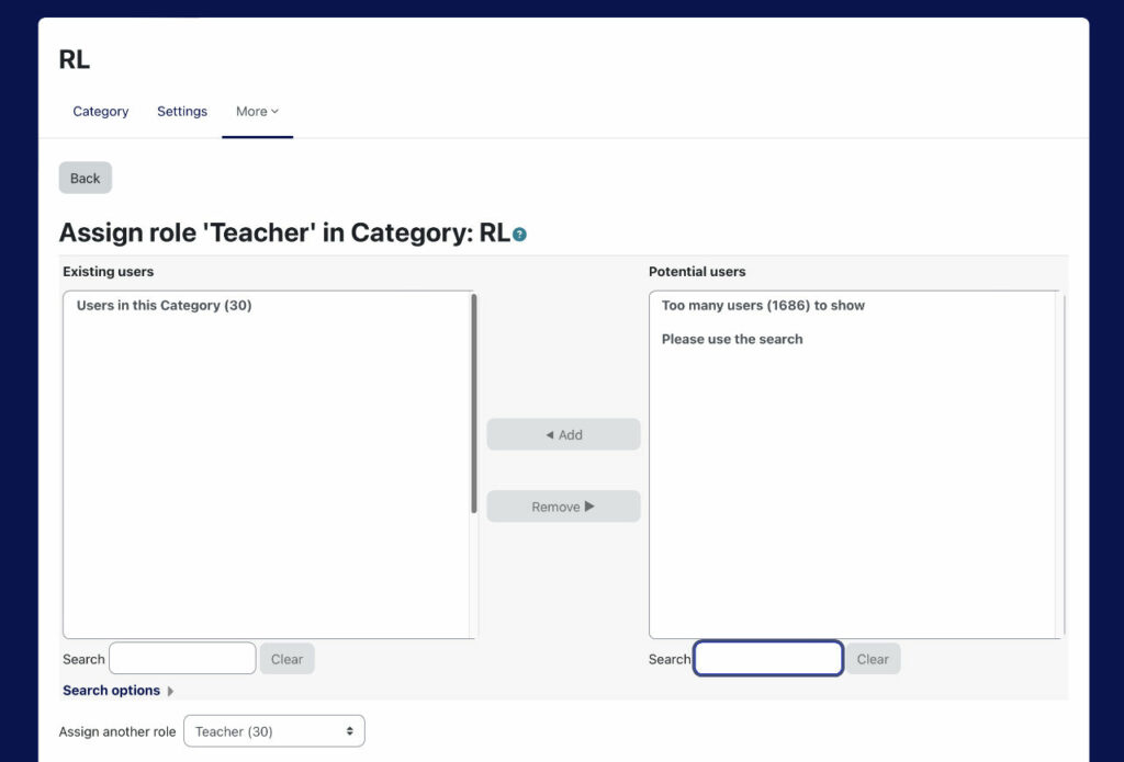 Elearning Assigning Roles How to Assign Roles in Moodle Category and Sub-Category – XELIUM ...