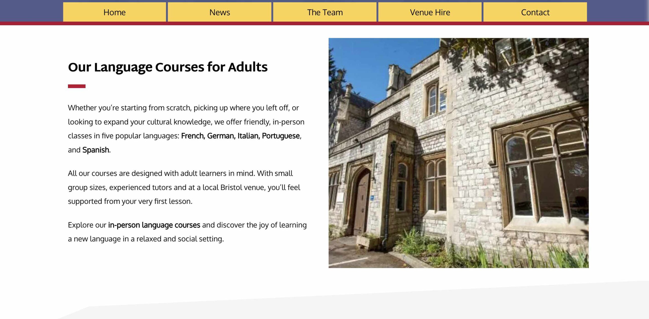 Language About Section