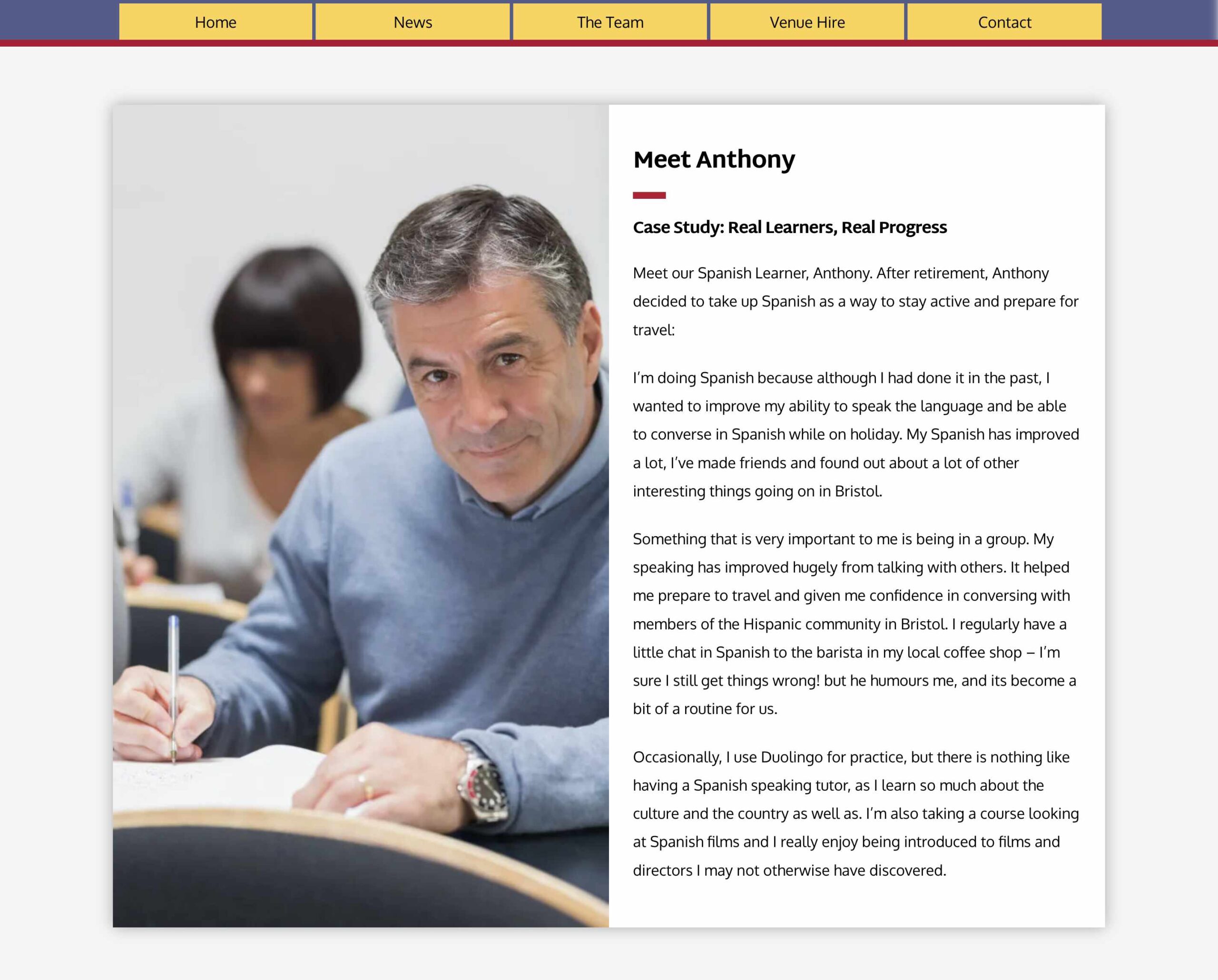 Language Case Study Section