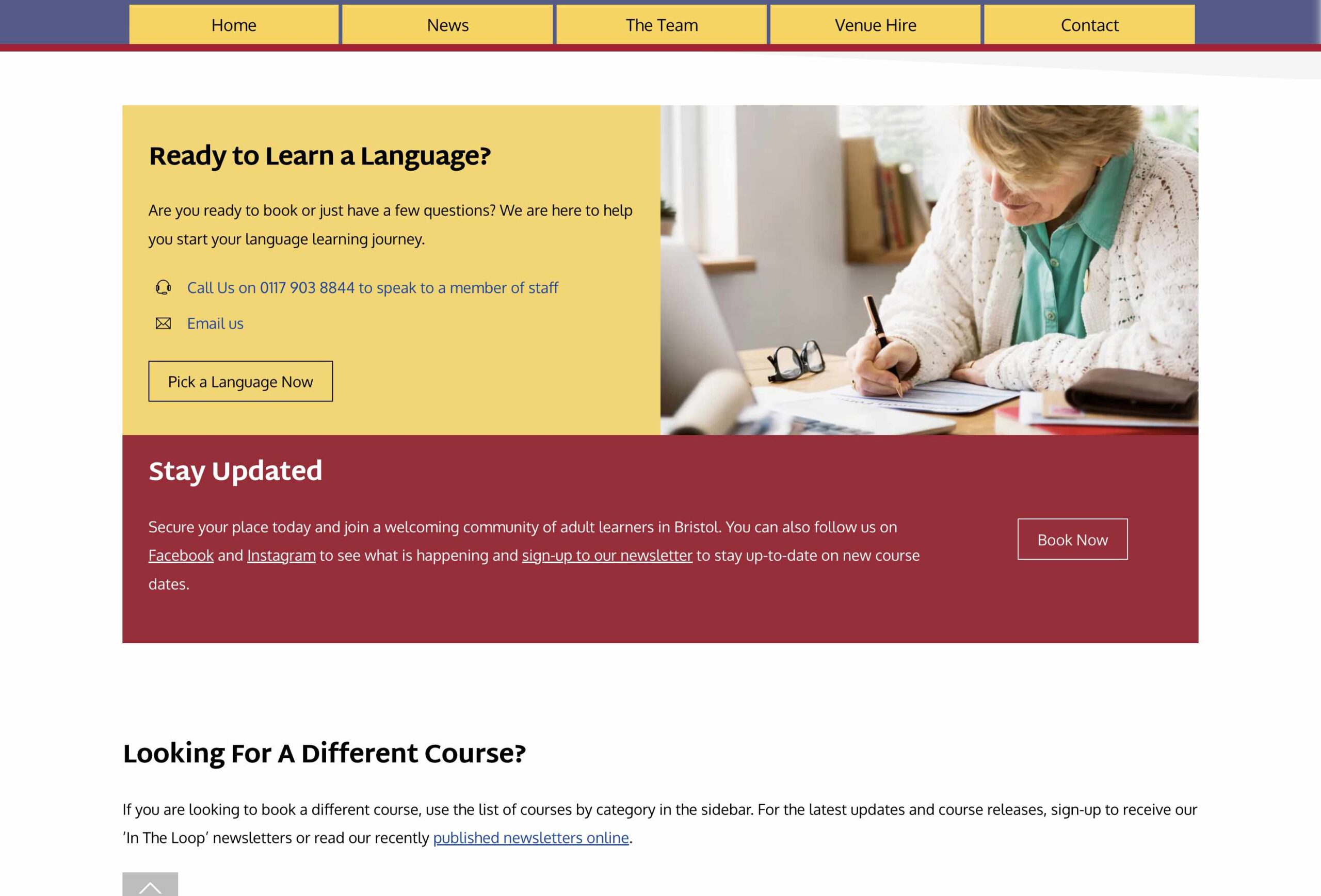 Language Ready to Learn Section