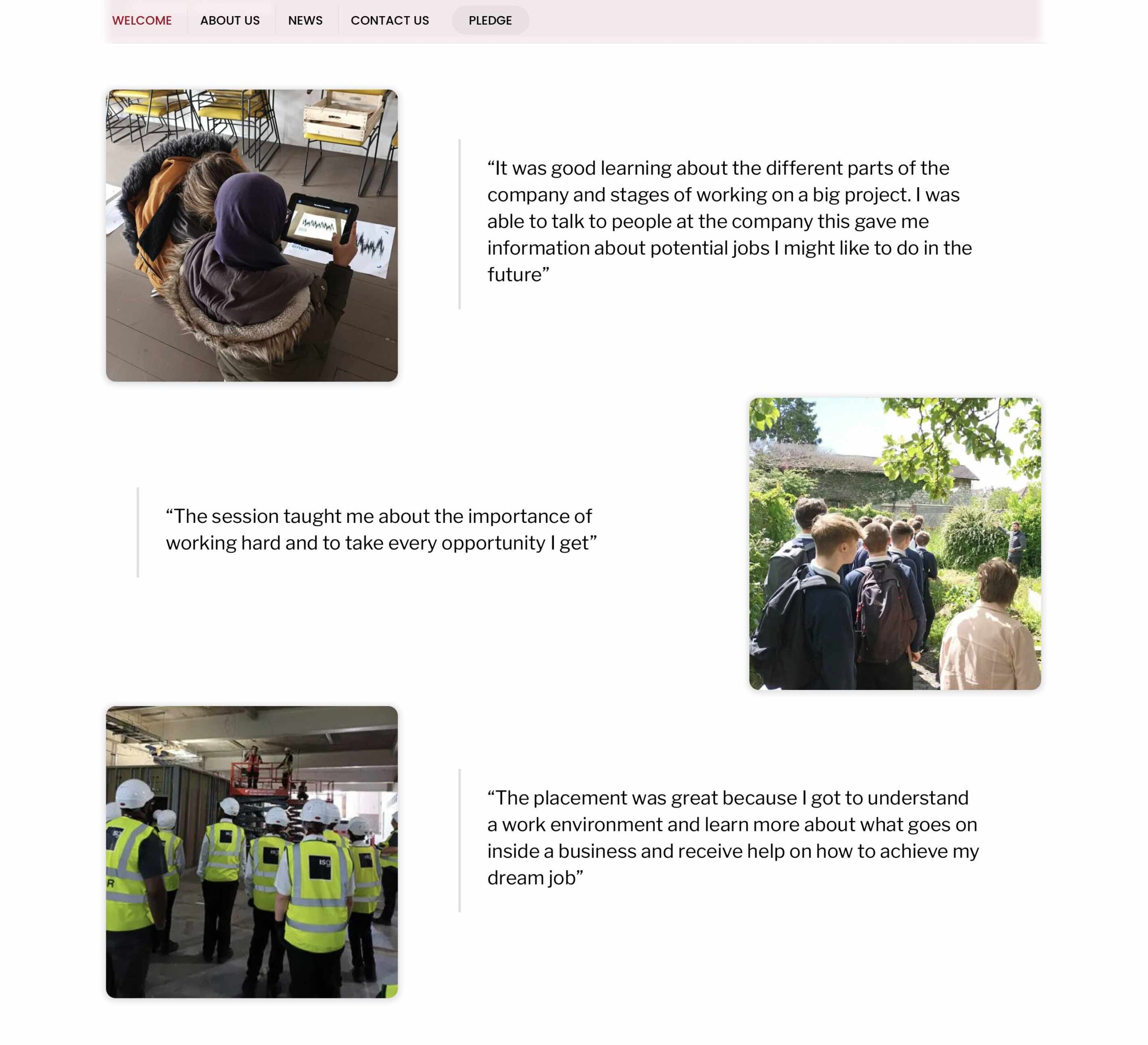 Welcome Testimonials