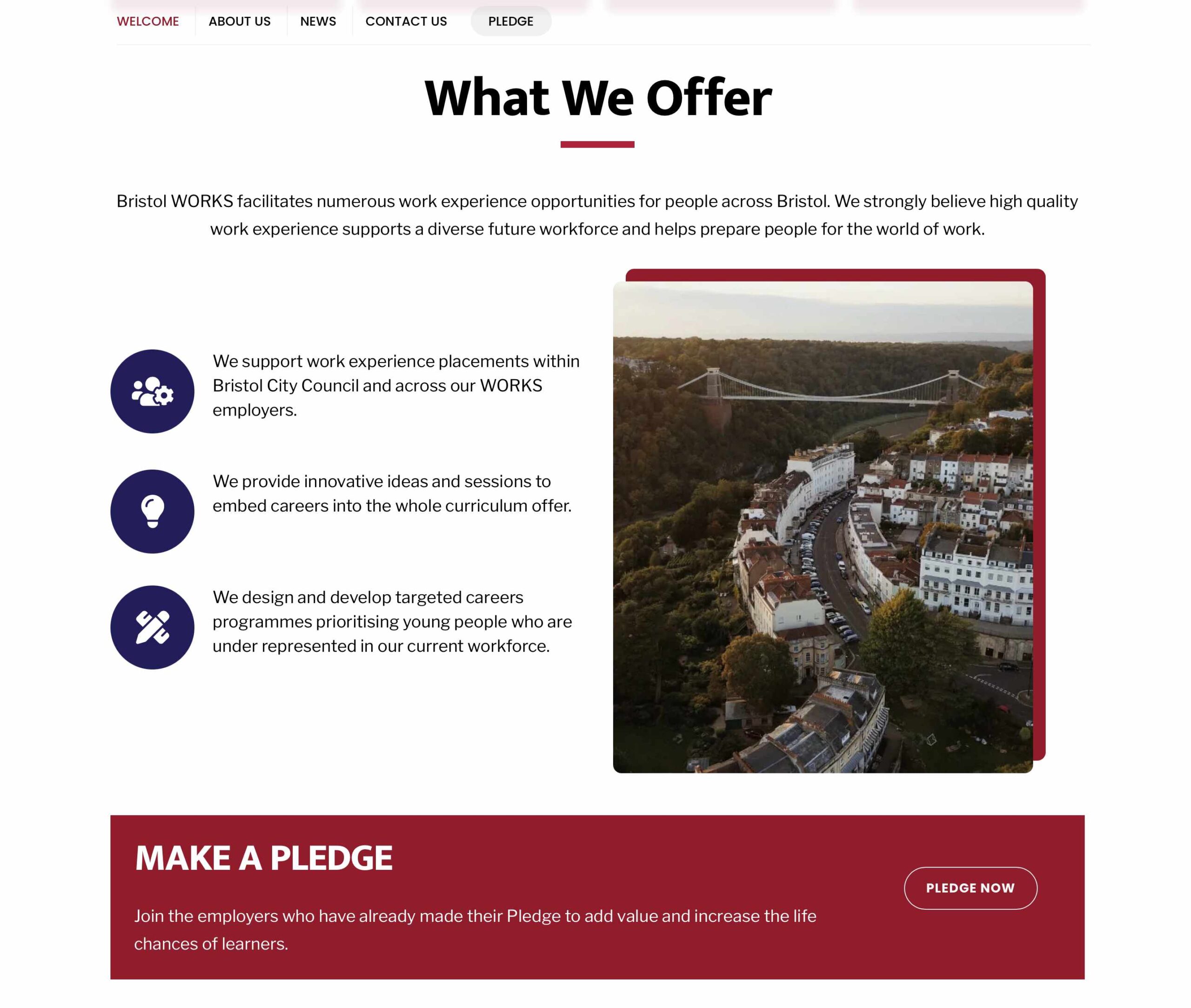 Welcome What We Offer and Pledge