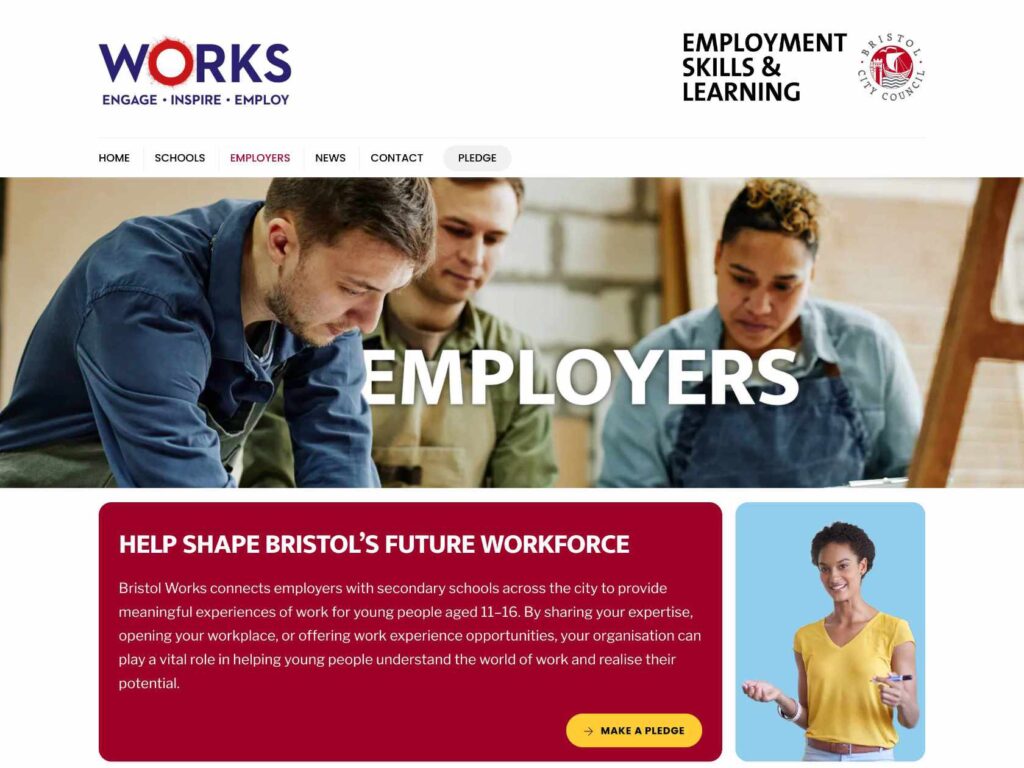 Bristol WORKS Employers Top Fold