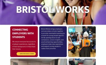 Bristol WORKS Homepage Top Fold