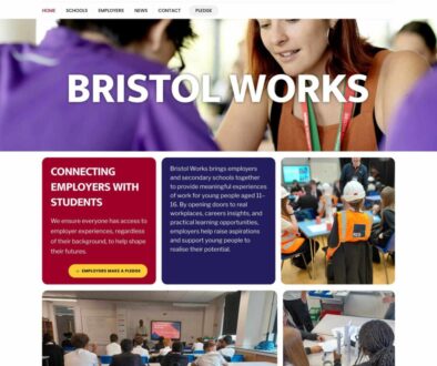Bristol WORKS Homepage Top Fold