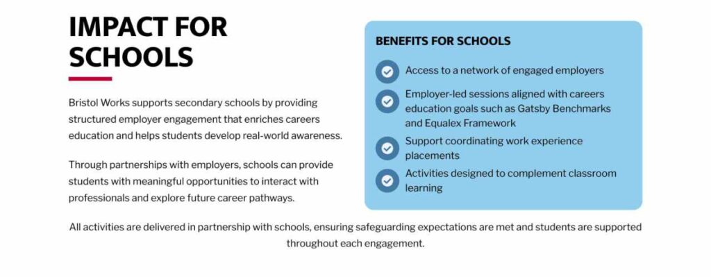 Bristol WORKS Impact For Schools
