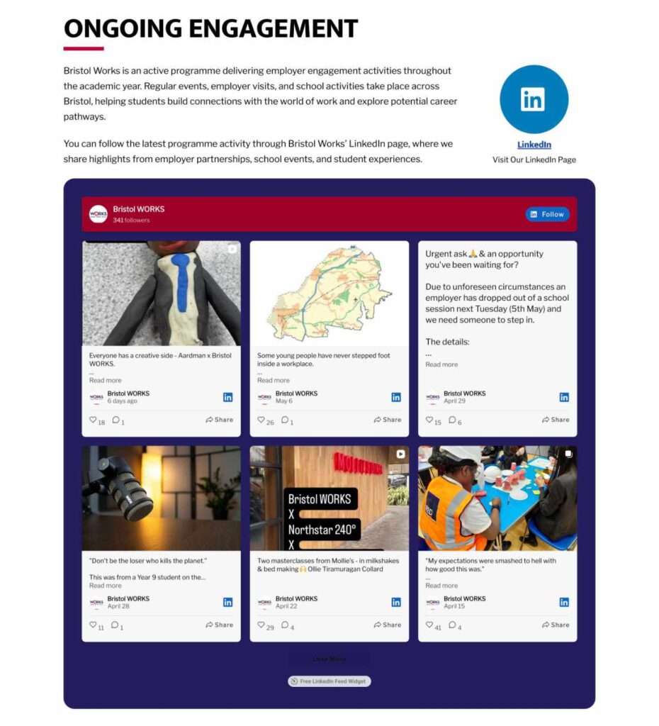 Bristol WORKS Impact Ongoing Engagement