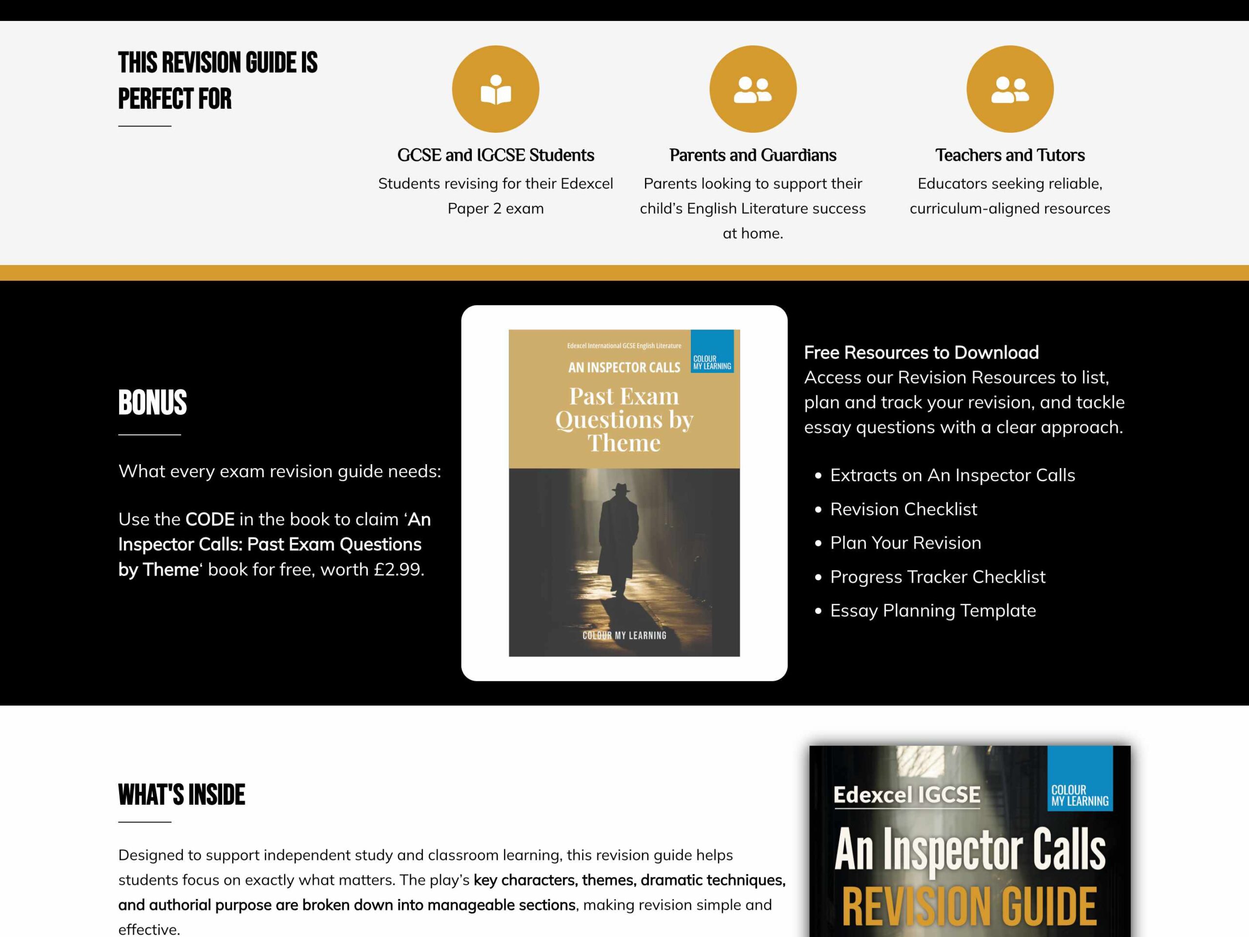 an inspector calls-colourmylearning-publications-an-inspector-calls-Who-is-it-for